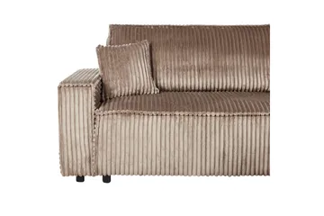 Sovesofa venstrevendt Abacka - Brun, Svart - Møbler - Sofaer - Sovesofaer - Langsgående sovesofa