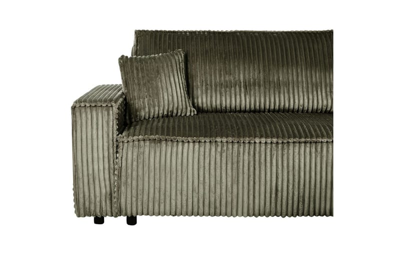 Sovesofa venstrevendt Abacka - Grønn, svart - Møbler - Sofaer - Sovesofaer - Langsgående sovesofa