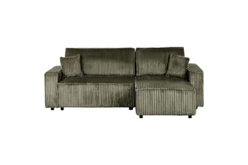Sovesofa venstrevendt Abacka - Grønn, svart - Møbler - Sofaer - Sovesofaer - Langsgående sovesofa