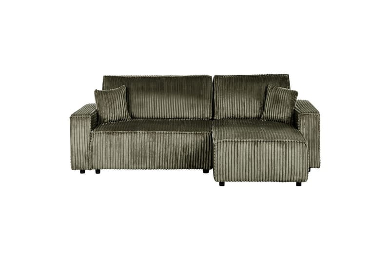 Sovesofa venstrevendt Abacka - Grønn, svart - Møbler - Sofaer - Sovesofaer - Langsgående sovesofa