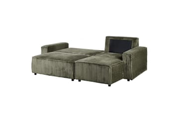 Sovesofa venstrevendt Abacka - Grønn, svart - Møbler - Sofaer - Sovesofaer - Langsgående sovesofa
