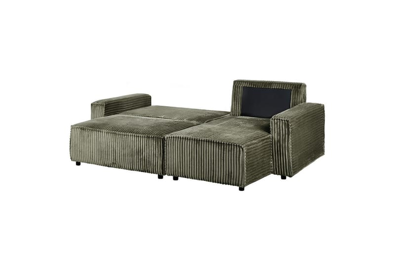 Sovesofa venstrevendt Abacka - Grønn, svart - Møbler - Sofaer - Sovesofaer - Langsgående sovesofa