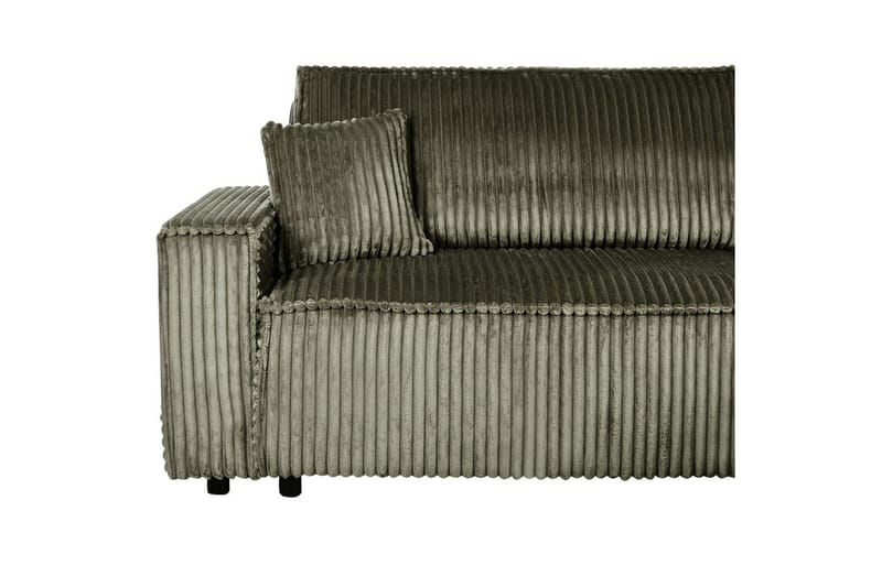 Sovesofa venstrevendt Abacka - Grønn, svart - Møbler - Sofaer - Sovesofaer - Langsgående sovesofa