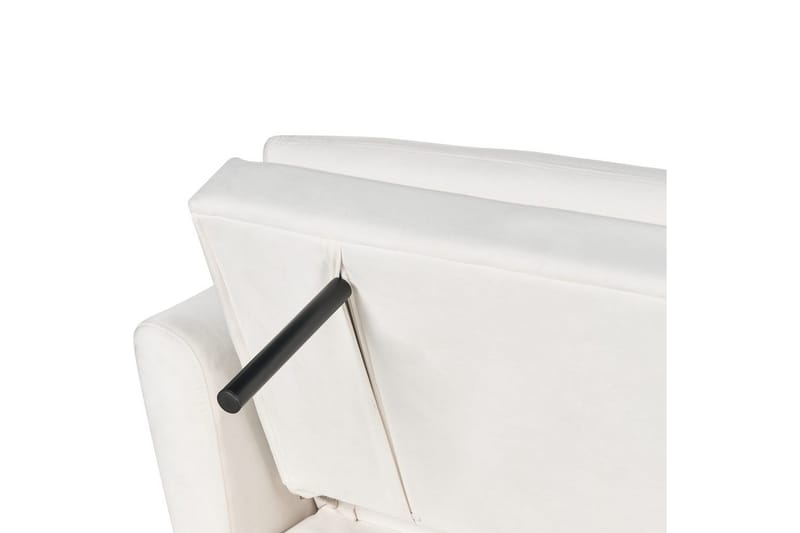 Sovesofa Vettre - Hvitt, gull - Møbler - Sofaer - Sovesofaer - 3 seters sovesofa