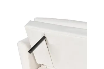 Sovesofa Vettre - Hvitt, gull - Møbler - Sofaer - Sovesofaer - 3 seters sovesofa