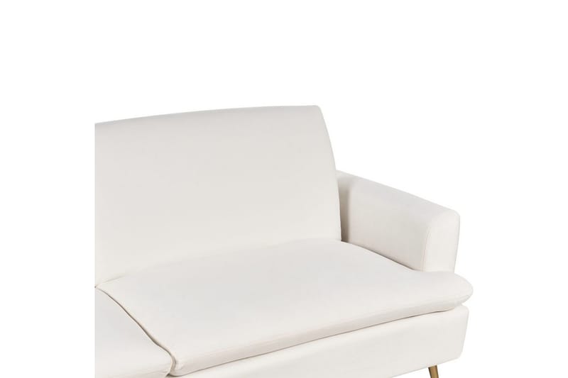 Sovesofa Vettre - Hvitt, gull - Møbler - Sofaer - Sovesofaer - 3 seters sovesofa