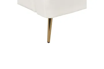 Sovesofa Vettre - Hvitt, gull - Møbler - Sofaer - Sovesofaer - 3 seters sovesofa