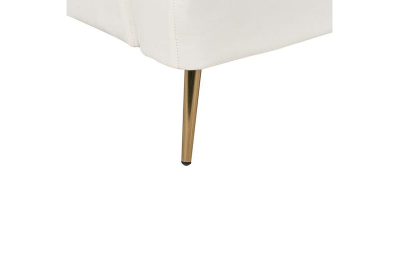 Sovesofa Vettre - Hvitt, gull - Møbler - Sofaer - Sovesofaer - 3 seters sovesofa