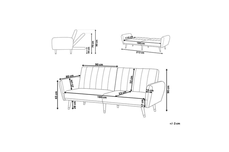 Sovesofa Vimmerby - Møbler - Sofaer - Sovesofaer - 3 seters sovesofa