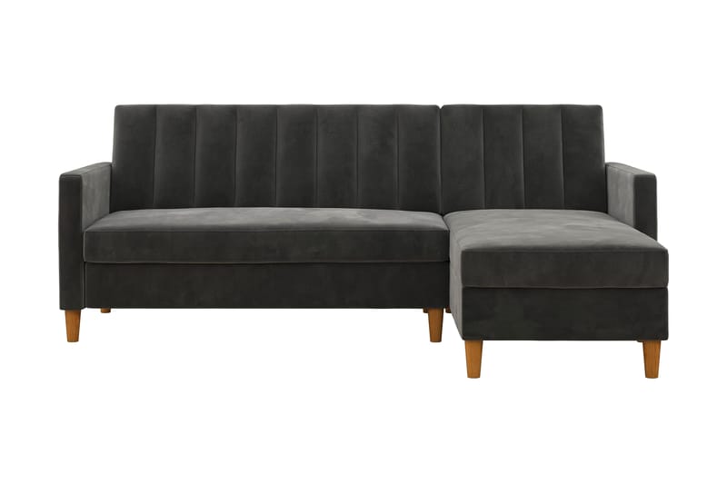 Sovesofa Wheatride - Mørkegrå - Møbler - Sofaer - Sovesofaer - Langsgående sovesofa