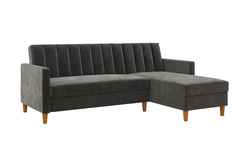 Sovesofa Wheatride - Mørkegrå - Møbler - Sofaer - Sovesofaer - Langsgående sovesofa