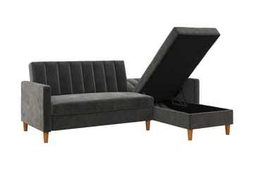 Sovesofa Wheatride - Mørkegrå - Møbler - Sofaer - Sovesofaer - Langsgående sovesofa