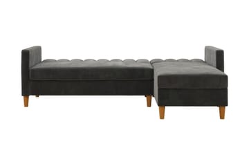 Sovesofa Wheatride - Mørkegrå - Møbler - Sofaer - Sovesofaer - Langsgående sovesofa
