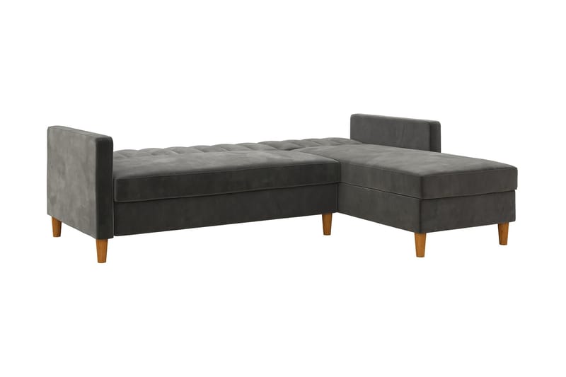Sovesofa Wheatride - Mørkegrå - Møbler - Sofaer - Sovesofaer - Langsgående sovesofa