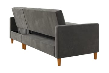 Sovesofa Wheatride - Mørkegrå - Møbler - Sofaer - Sovesofaer - Langsgående sovesofa