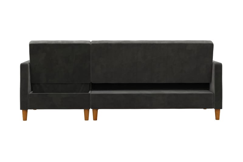 Sovesofa Wheatride - Mørkegrå - Møbler - Sofaer - Sovesofaer - Langsgående sovesofa