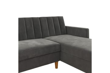 Sovesofa Wheatride - Mørkegrå - Møbler - Sofaer - Sovesofaer - Langsgående sovesofa