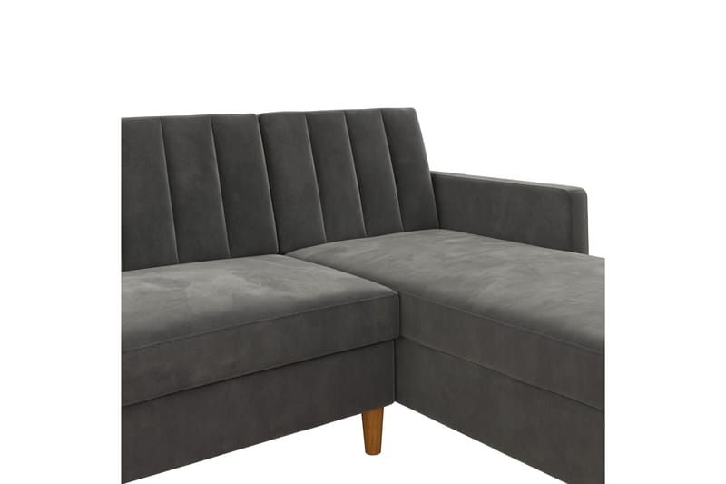 Sovesofa Wheatride - Mørkegrå - Møbler - Sofaer - Sovesofaer - Langsgående sovesofa