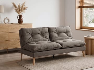 Sovesofa Yila - Brun - Møbler - Sofaer - Sovesofaer - 3 seters sovesofa