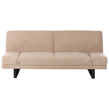 Sovesofa York Bouclé - Sandbeige - Møbler - Sofaer - Sovesofaer - 2 seters sovesofa
