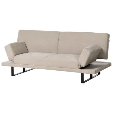 Sovesofa York Chenille - Lys beige - Møbler - Sofaer - Sovesofaer - 2 seters sovesofa