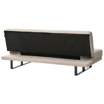 Sovesofa York Chenille - Lys beige - Møbler - Sofaer - Sovesofaer - 2 seters sovesofa