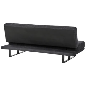 Sovesofa York Chenille - Svart - Møbler - Sofaer - Sovesofaer - 2 seters sovesofa