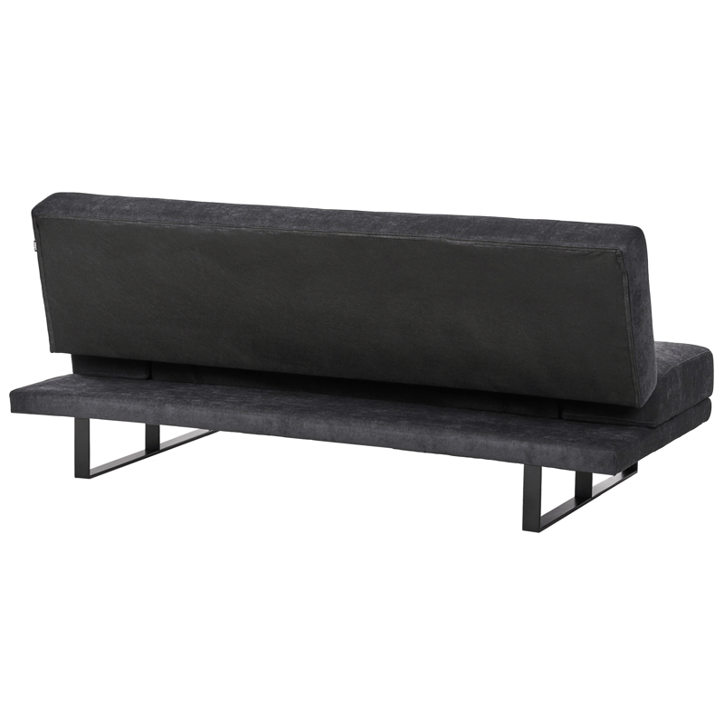 Sovesofa York Chenille - Svart - Møbler - Sofaer - Sovesofaer - 2 seters sovesofa