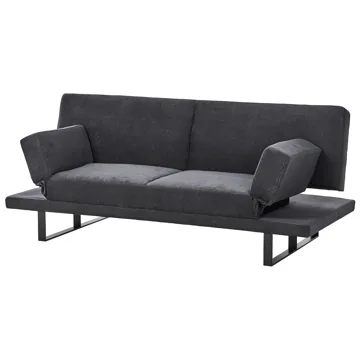 Sovesofa York Chenille - Svart - Møbler - Sofaer - Sovesofaer - 2 seters sovesofa