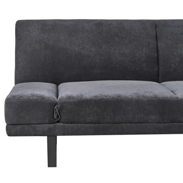 Sovesofa York Chenille - Svart - Møbler - Sofaer - Sovesofaer - 2 seters sovesofa