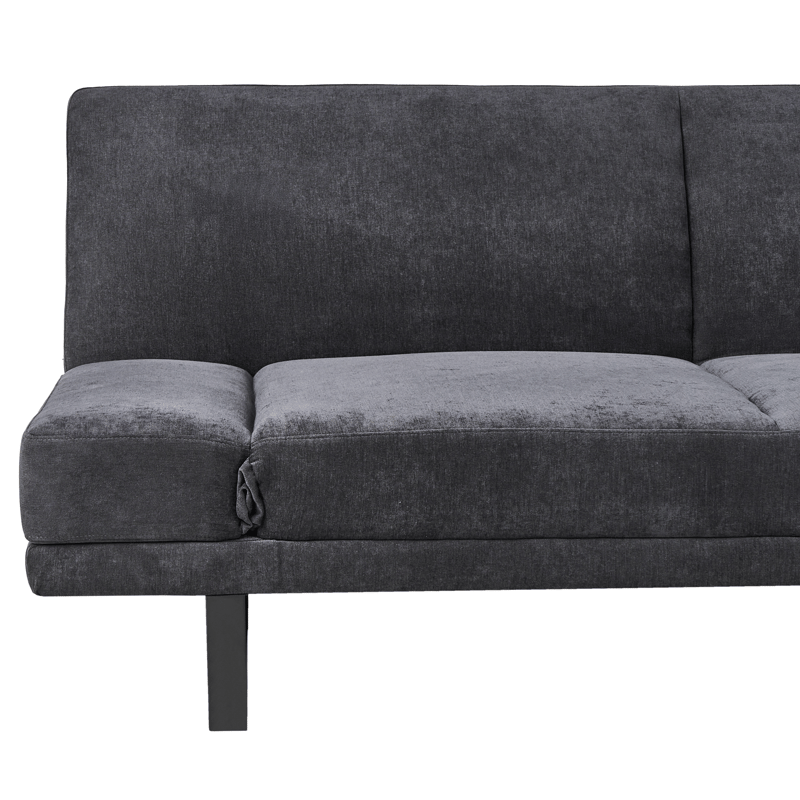 Sovesofa York Chenille - Svart - Møbler - Sofaer - Sovesofaer - 2 seters sovesofa
