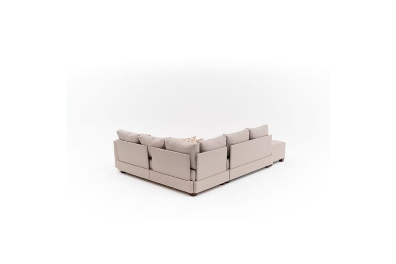 Sufian Hjørne sovesofa 4 seter - Beige - Møbler - Sofaer - Sovesofaer - Hjørnesovesofa