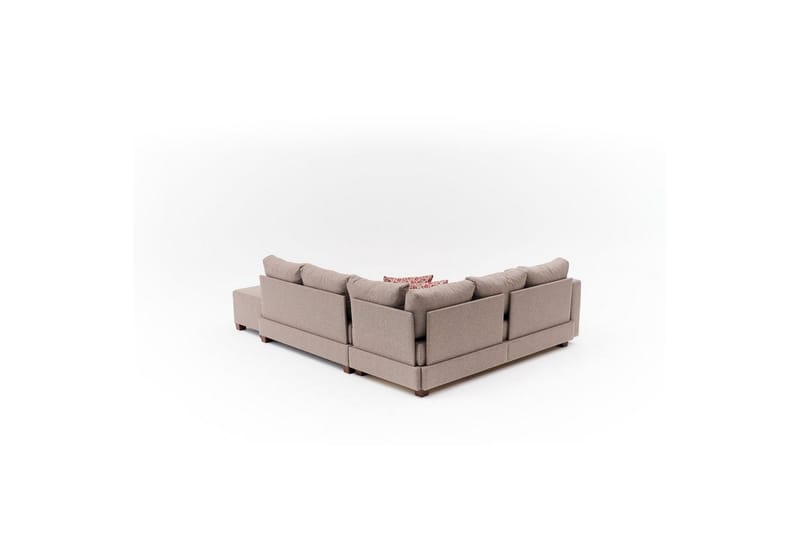 Sufian Hjørne sovesofa 4 seter - Brun - Møbler - Sofaer - Sovesofaer - Hjørnesovesofa