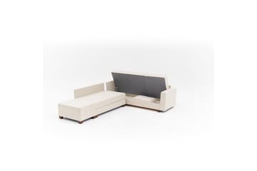 Sufian Hjørne sovesofa 4 seter - Cremehvit - Møbler - Sofaer - Sovesofaer - Hjørnesovesofa