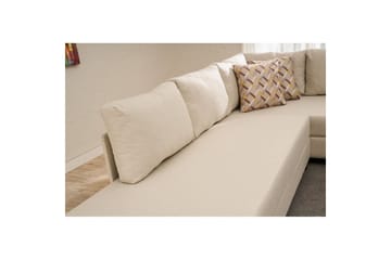 Sufian Hjørne sovesofa 4 seter - Cremehvit - Møbler - Sofaer - Sovesofaer - Hjørnesovesofa