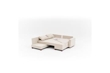Sufian Hjørne sovesofa 4 seter - Cremehvit - Møbler - Sofaer - Sovesofaer - Hjørnesovesofa