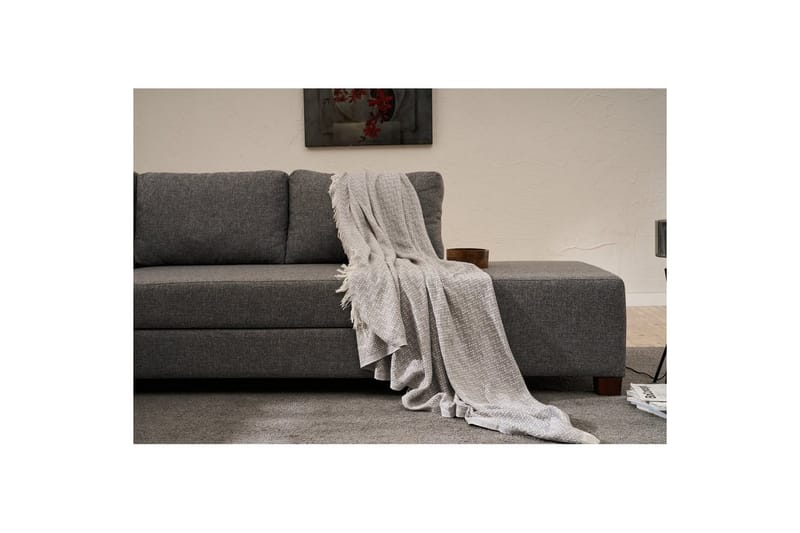 Sufian Hjørne sovesofa 4 seter - Mørkegrå - Møbler - Sofaer - Sovesofaer - Hjørnesovesofa