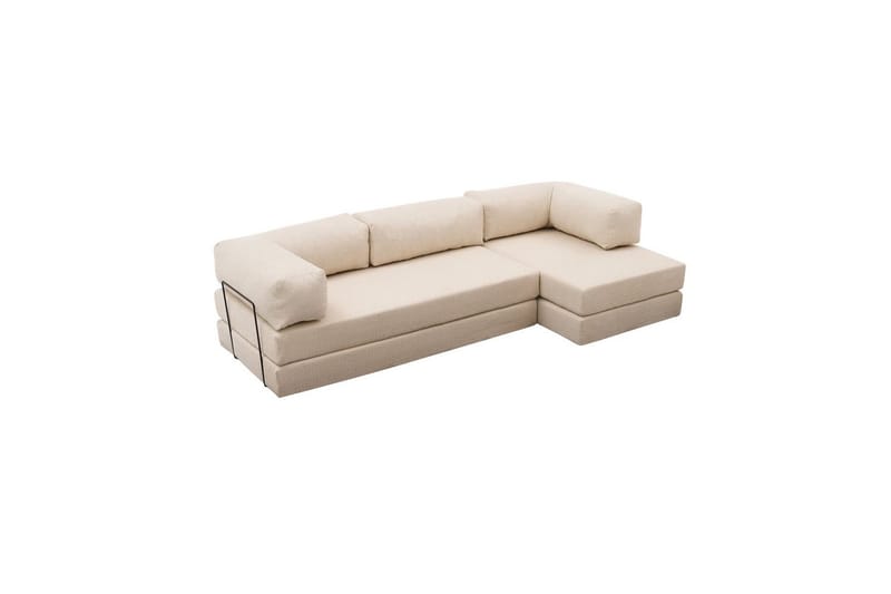 Sufian hjørne sovesofa to hjørner 3 seter - Beige - Møbler - Sofaer - Sovesofaer - Hjørnesovesofa