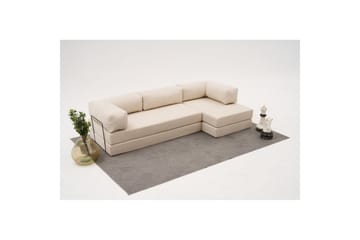 Sufian hjørne sovesofa to hjørner 3 seter - Beige - Møbler - Sofaer - Sovesofaer - Hjørnesovesofa