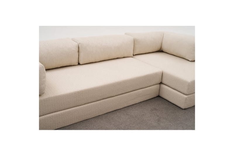 Sufian hjørne sovesofa to hjørner 3 seter - Beige - Møbler - Sofaer - Sovesofaer - Hjørnesovesofa