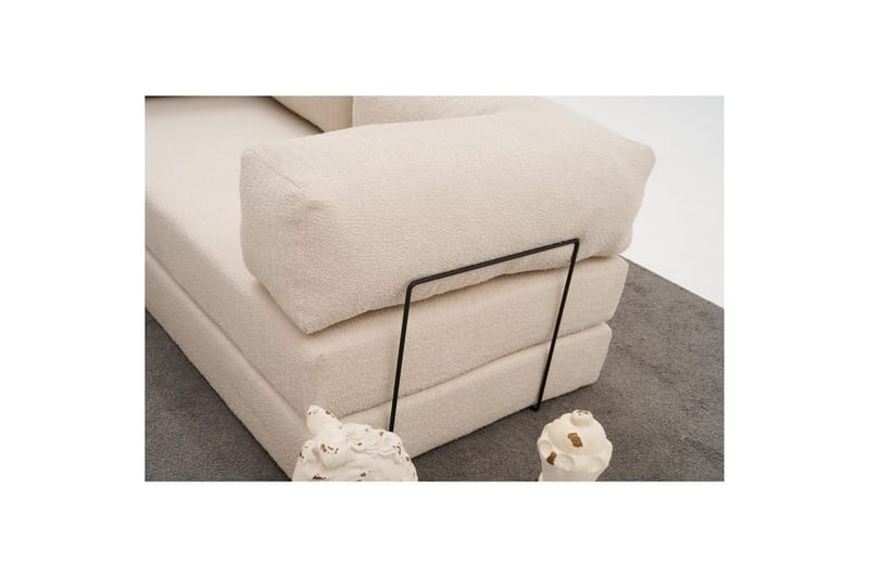 Sufian hjørne sovesofa to hjørner 3 seter - Beige - Møbler - Sofaer - Sovesofaer - Hjørnesovesofa