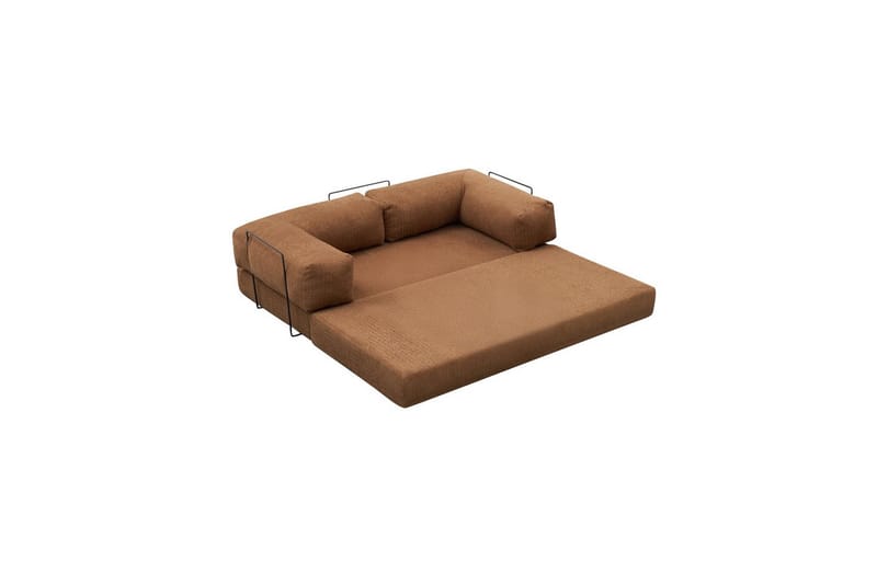 Sufian hjørne sovesofa to hjørner 3 seter - Brun - Møbler - Sofaer - Sovesofaer - Hjørnesovesofa