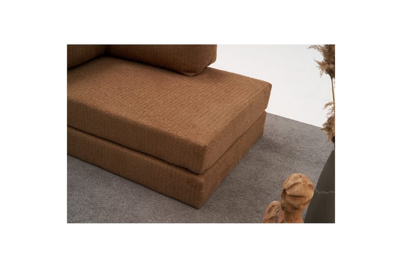 Sufian hjørne sovesofa to hjørner 3 seter - Brun - Møbler - Sofaer - Sovesofaer - Hjørnesovesofa