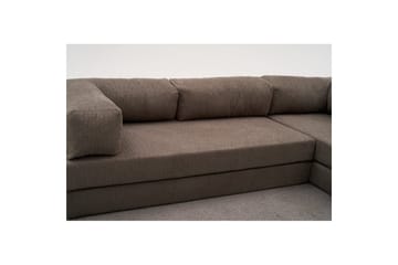 Sufian hjørne sovesofa to hjørner 3 seter - Grå - Møbler - Sofaer - Sovesofaer - Hjørnesovesofa