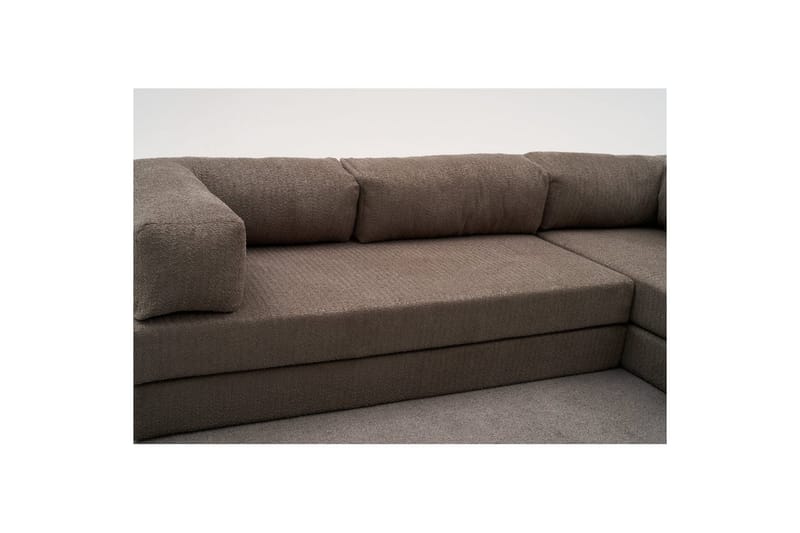 Sufian hjørne sovesofa to hjørner 3 seter - Grå - Møbler - Sofaer - Sovesofaer - Hjørnesovesofa