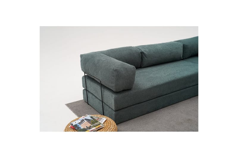 Sufian hjørne sovesofa to hjørner 3 seter - Grön - Møbler - Sofaer - Sovesofaer - Hjørnesovesofa