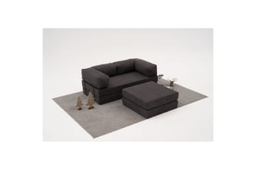 Sufian hjørnesovesofa med Divan 2-seter - Antrasitt - Møbler - Sofaer - Sovesofaer - Sovesofa divan