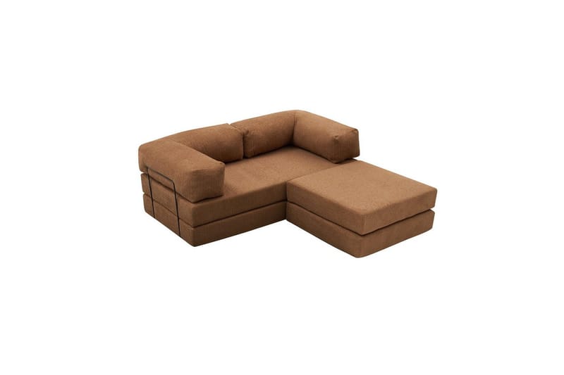 Sufian hjørnesovesofa med Divan 2-seter - Brun - Møbler - Sofaer - Sovesofaer - Sovesofa divan