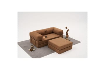 Sufian hjørnesovesofa med Divan 2-seter - Brun - Møbler - Sofaer - Sovesofaer - Sovesofa divan