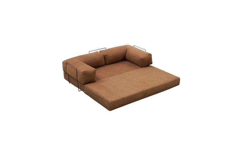 Sufian hjørnesovesofa med Divan 2-seter - Brun - Møbler - Sofaer - Sovesofaer - Sovesofa divan